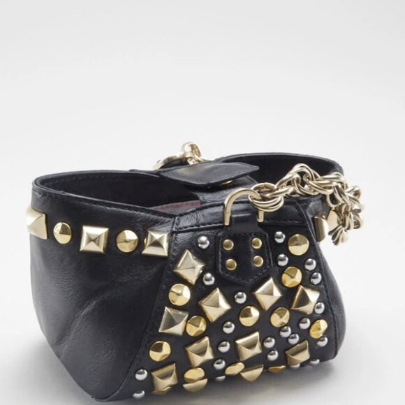 Versace H&M Black Mini Studded Bag. Good Condition - Picture 13 of 15